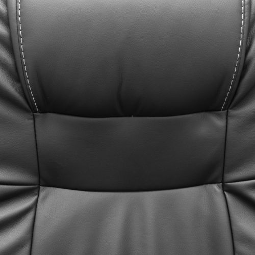 картинка Кресло поворотное Адмирал, чёрный, кожзам, цвет каркаса хром