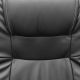 картинка Кресло поворотное Адмирал, чёрный, кожзам, цвет каркаса хром