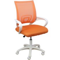 Кресло поворотное Ricci, оранжевый, ткань фотография