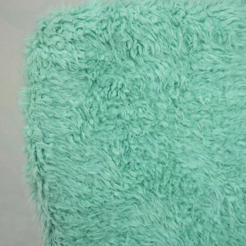 картинка Кресло поворотное Fluffy, мятный, искусственный мех