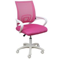 Кресло поворотное Ricci, розовый, ткань фотография