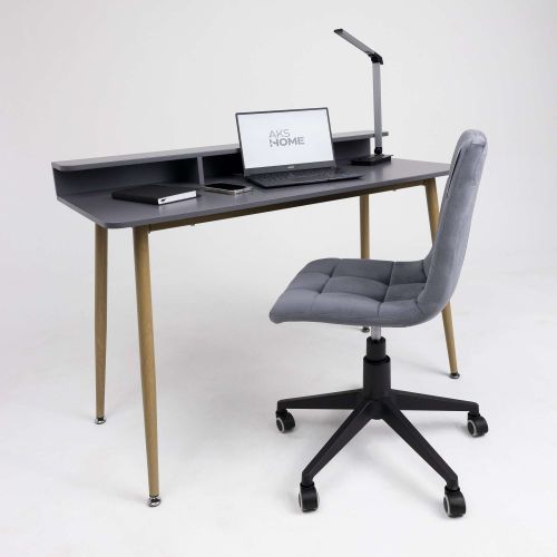 картинка Стол письменный Jasper, серый, металл