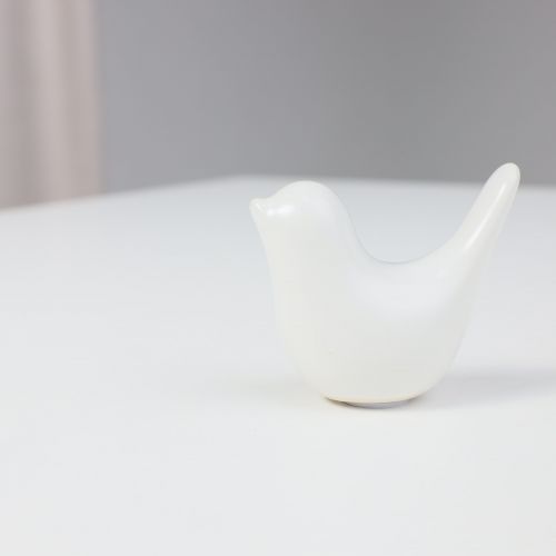 картинка Статуэтка декоративная BIRD 2, белый, 7,8*3,5*6,3cм