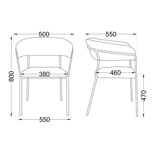 картинка Кресло Geneva, зеленый, велюр