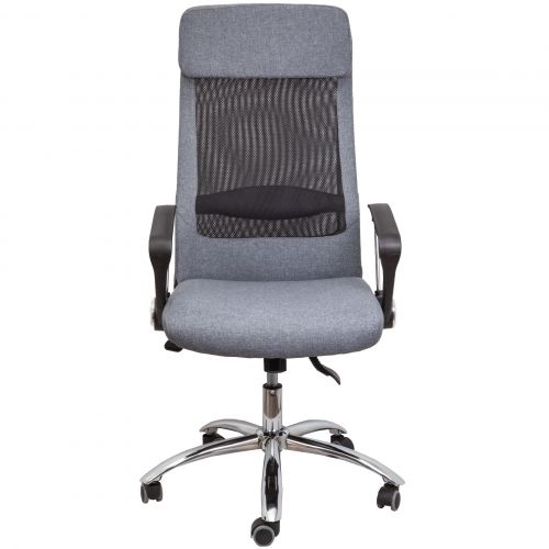 картинка Кресло поворотное Ergo, серый, сетка