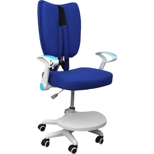 картинка Кресло поворотное Pegas, синий, ткань