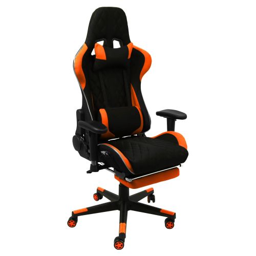 картинка Кресло поворотное Axel, оранжевый + черный, ткань