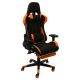 картинка Кресло поворотное Axel, оранжевый + черный, ткань