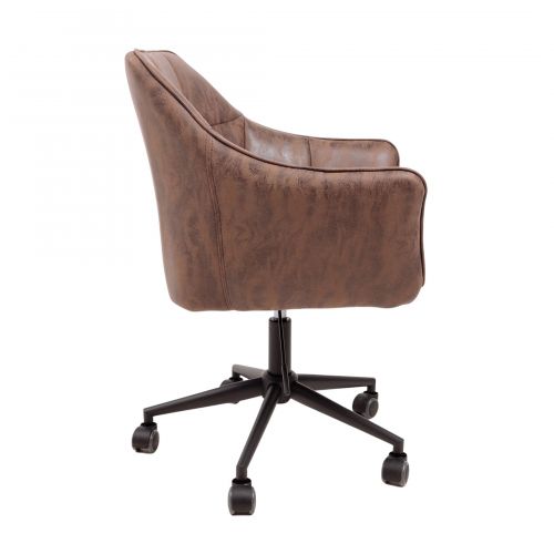 картинка Кресло поворотное Barren, винтажный коричневый, ткань