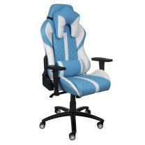 Кресло поворотное Sprinter, голубой, экокожа фотография