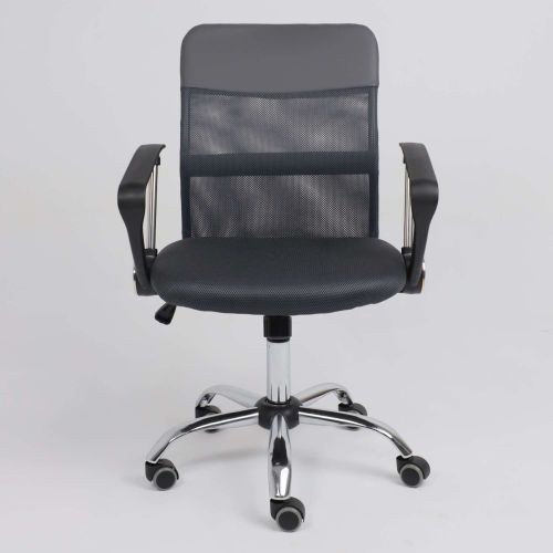 картинка Кресло рабочее ARIA, LIGHT, ECO/сетка, серый+сетка-серая