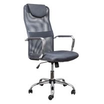 Кресло поворотное Germes, серый, сетка фотография