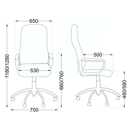 картинка Кресло поворотное Ranger, красный, ткань