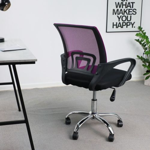 картинка Кресло поворотное Ricci New, фиолетовый, сетка