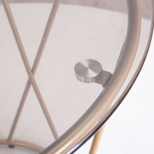 картинка Стол журнальный Allure, тонированное стекло, закаленное стекло, диаметр 40 см