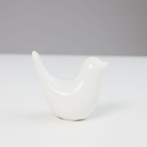 картинка Статуэтка декоративная BIRD 2, белый, 7,8*3,5*6,3cм
