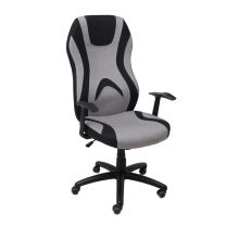 Кресло поворотное Zodiac, светло-серый, ткань фотография