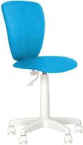 Кресло поворотное Polly, голубой, ткань фотография
