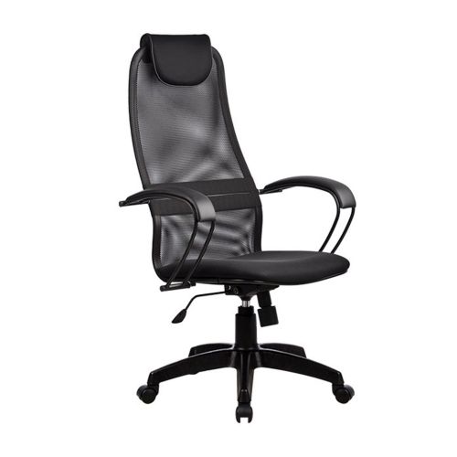 картинка Кресло поворотное Метта SU-BP-8, чёрный, сетка
