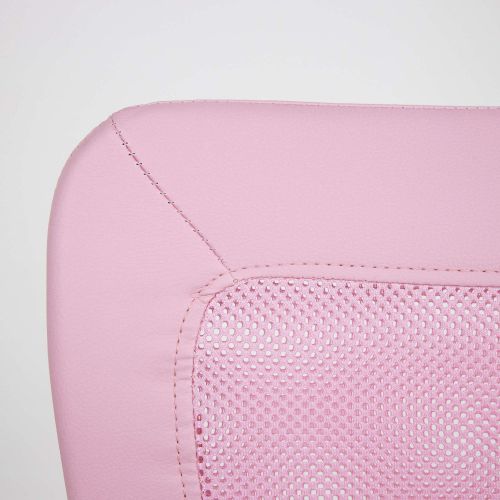 картинка Кресло поворотное Tempo, розовый, ткань + сетка