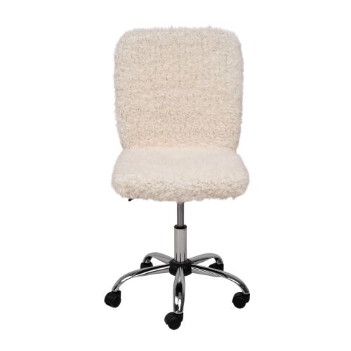картинка Кресло поворотное Fluffy, светло-бежевый, искусственный мех