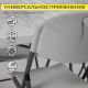 картинка Стул садовый складной со спинкой, белый, hdpe-пластик картинка Стул садовый складной со спинкой, белый, hdpe-пластик
