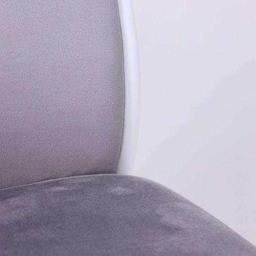 картинка Стул DENVER, светло-серый велюр HLR-20/белый