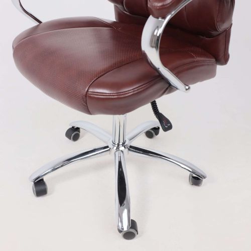 картинка Кресло поворотное King, темно-коричневый, экокожа