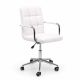 картинка Кресло поворотное Rosio 2, белый, экокожа, на колесах