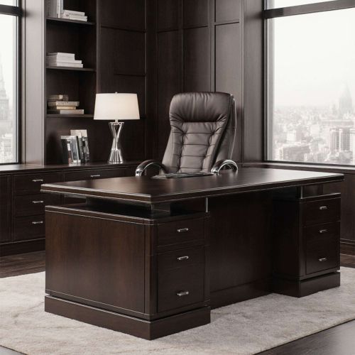 картинка Кресло поворотное Richard New, коричневый, экокожа