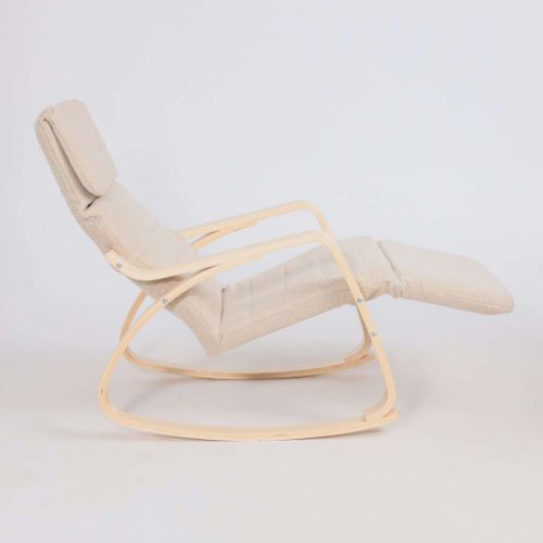 картинка Кресло-качалка Smart, бежевый, ткань