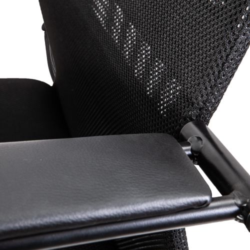 картинка Кресло поворотное Consul, чёрный, сетка, цвет каркаса хром