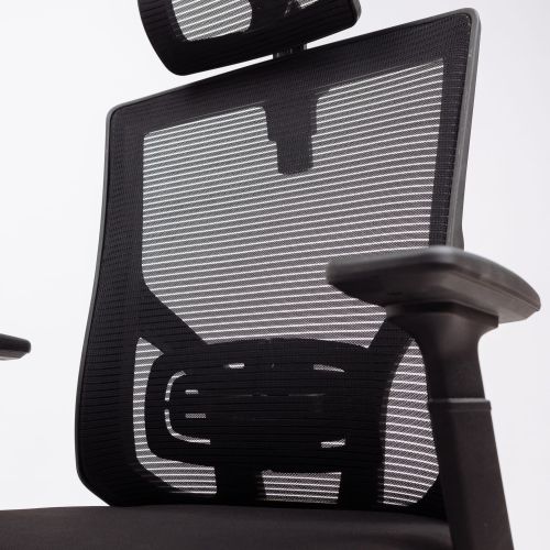 картинка Кресло поворотное Norman, черный, ткань