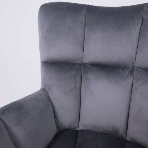картинка Кресло Colorado, темно-серый, велюр