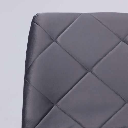 картинка Стул GILL, темно-серый велюр/черный