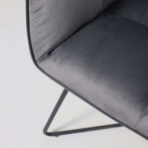 картинка Кресло Florida, темно-серый, велюр