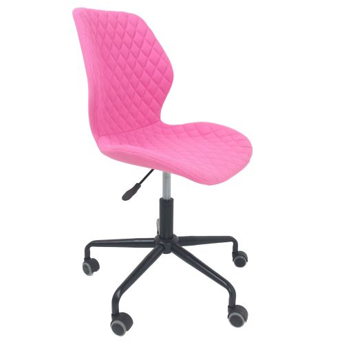 картинка Кресло поворотное Delfin, розовый, ткань