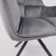 картинка Кресло VIRGINIA, поворотное, велюр, тем.-серый HCJ-40/черный