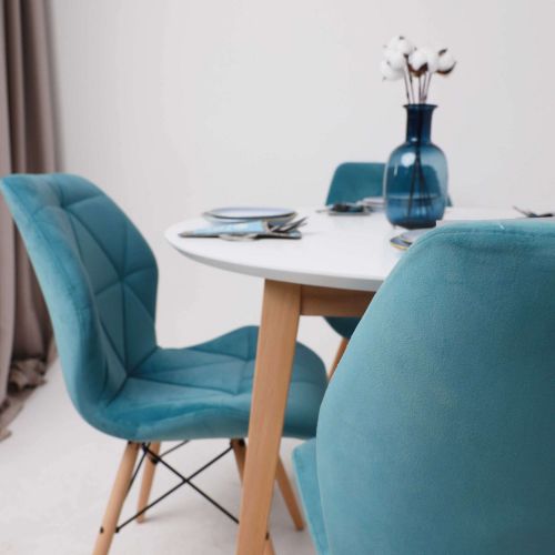 картинка Стул Rio, голубой, велюр