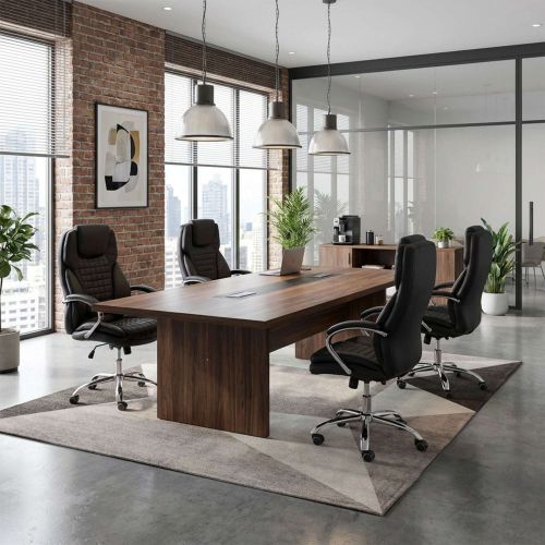 картинка Кресло поворотное Paradis, чёрный, экокожа