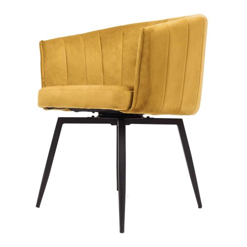 картинка Кресло Melon, поворотное, карри, велюр