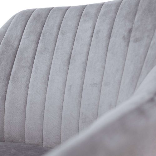 картинка Кресло поворотное Sark, серый, велюр