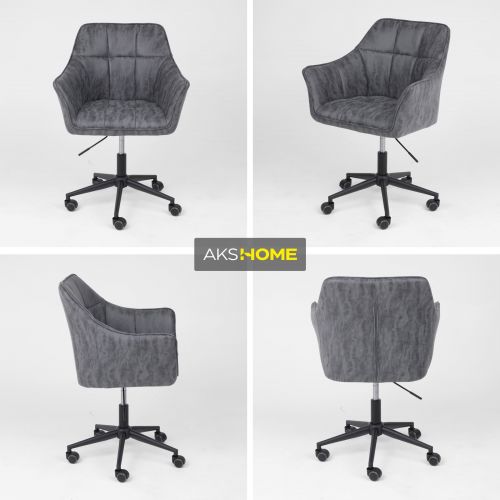 картинка Кресло поворотное Barren, винтажный серый, ткань