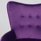 картинка Кресло поворотное Bella, фиолетовый, велюр
