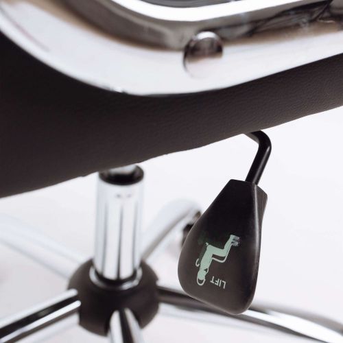 картинка Кресло поворотное Natan, черный, экокожа