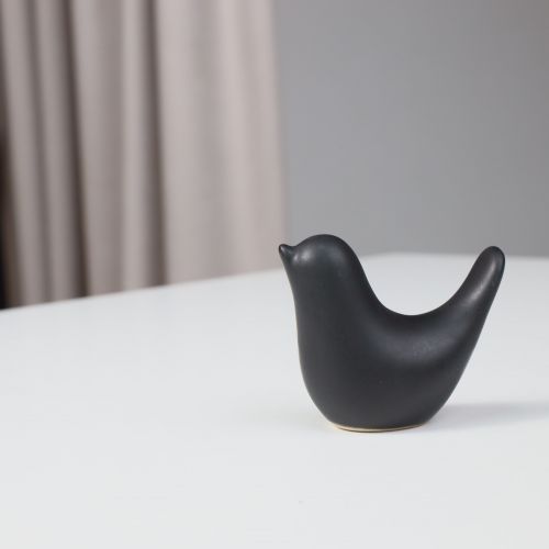 картинка Статуэтка декоративная BIRD 1, черный, 8,8*4,5*7,5cм