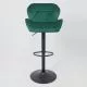 картинка Стул барный Berlin, зеленый, велюр картинка Стул барный Berlin, зеленый, велюр