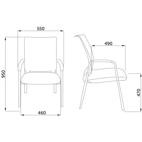 картинка Стул Marcus, черный, сетка