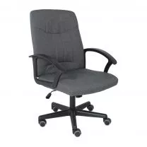 Кресло поворотное Polo, серый, ткань фотография