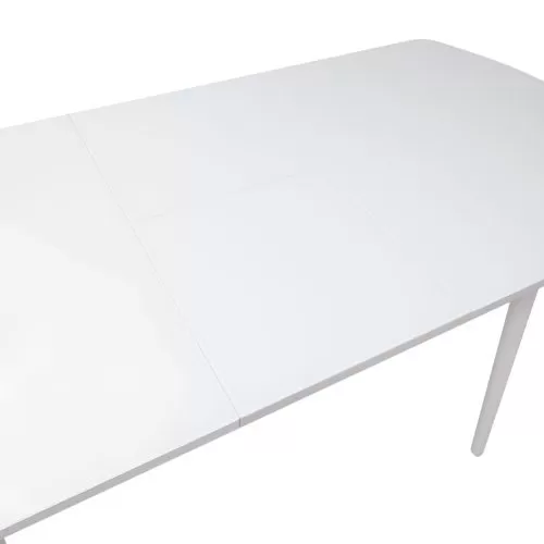картинка Стол раздвижной Винер, 120(152)*70, белый, закаленное стекло + лдсп